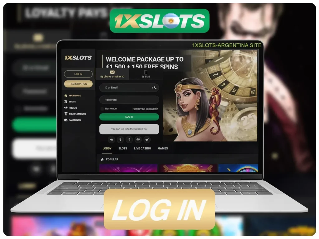 log in 1xslots